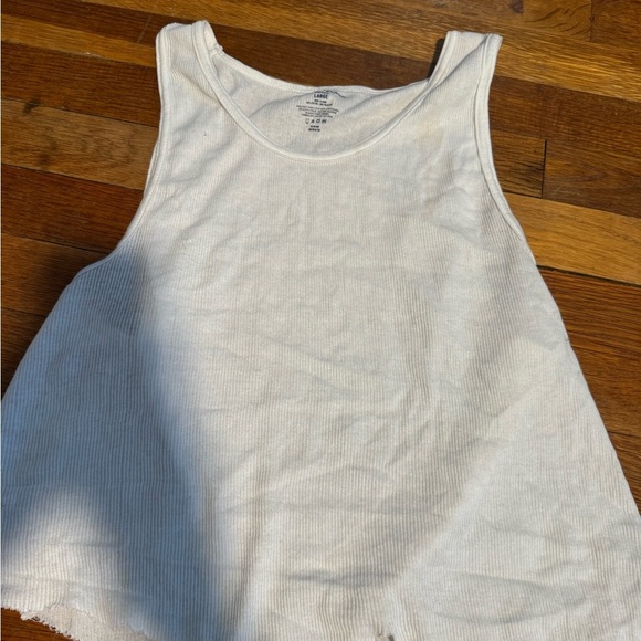 Lucky Brand White Sleeveless Tank Top - Picture 1 of 2